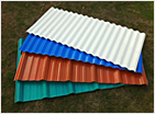 Chapa para techos corrugada de PVC